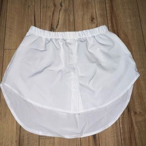 white skirt